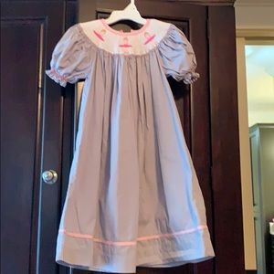 Girls smocked ballerina dress